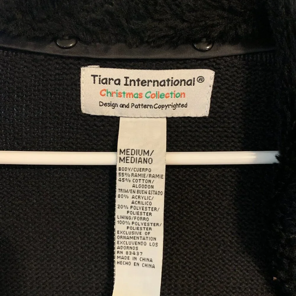 Tiara International Vintage Women's Red Cardinal Sweater, Size M - Picture 6 of 6